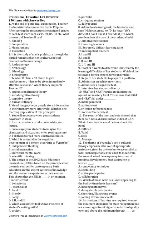 pnu comprehensive exam reviewer|PNU Professional Education Reviewer .